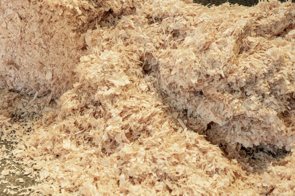 Close up of some horse bedding